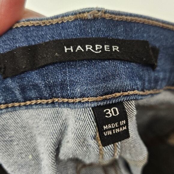 Harper Heritage Womens High Rise Skinny Jeans Size 30 Stretch Med Wash - Picture 4 of 5